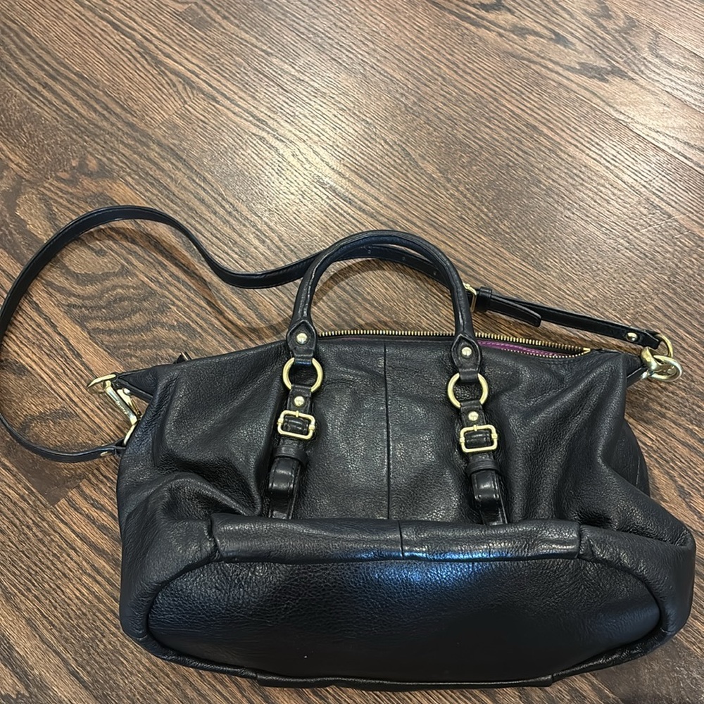 Black Coach Handbag - Picture 2 of 5